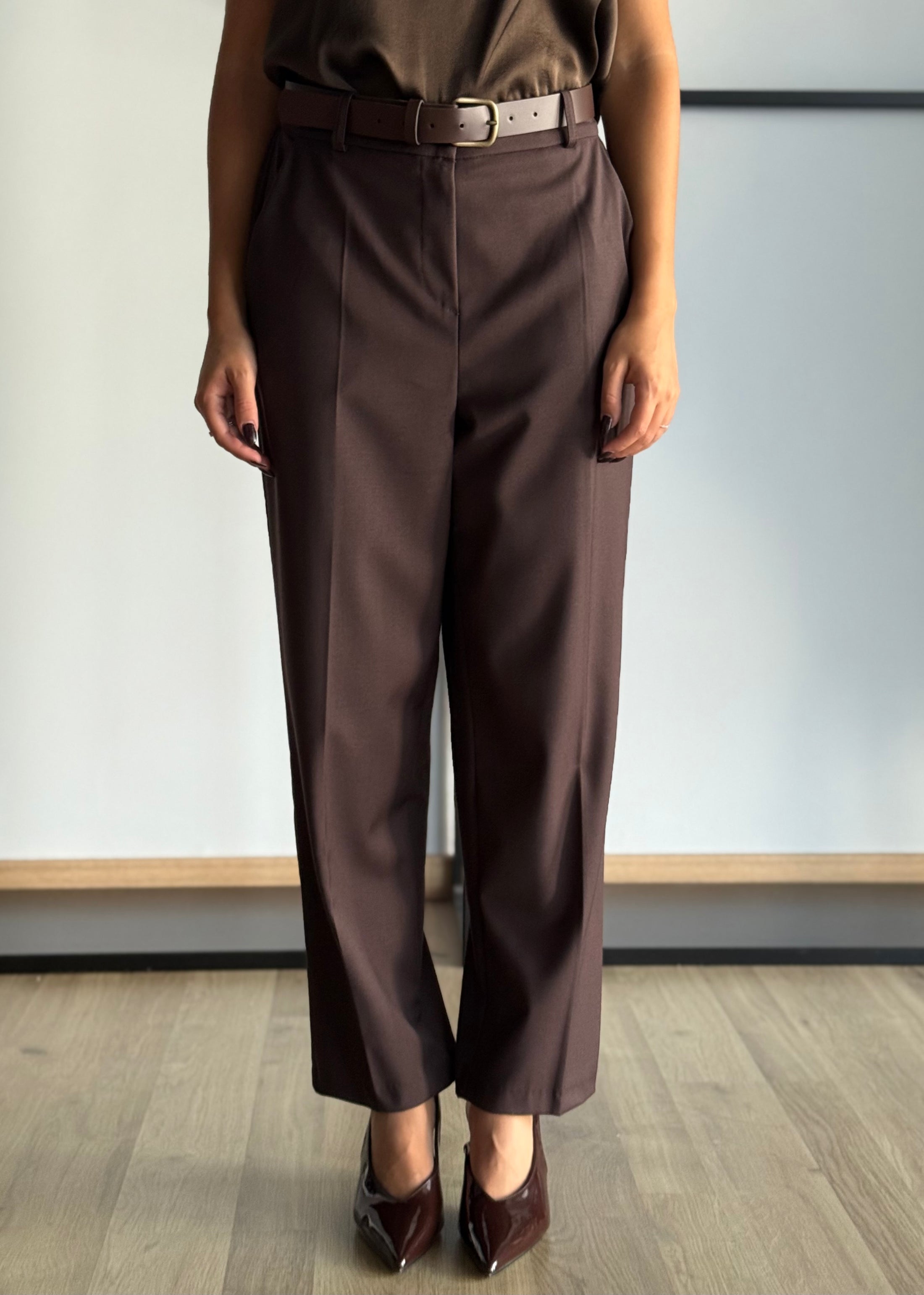 Pantalone dritto con cintura -ZAHJR