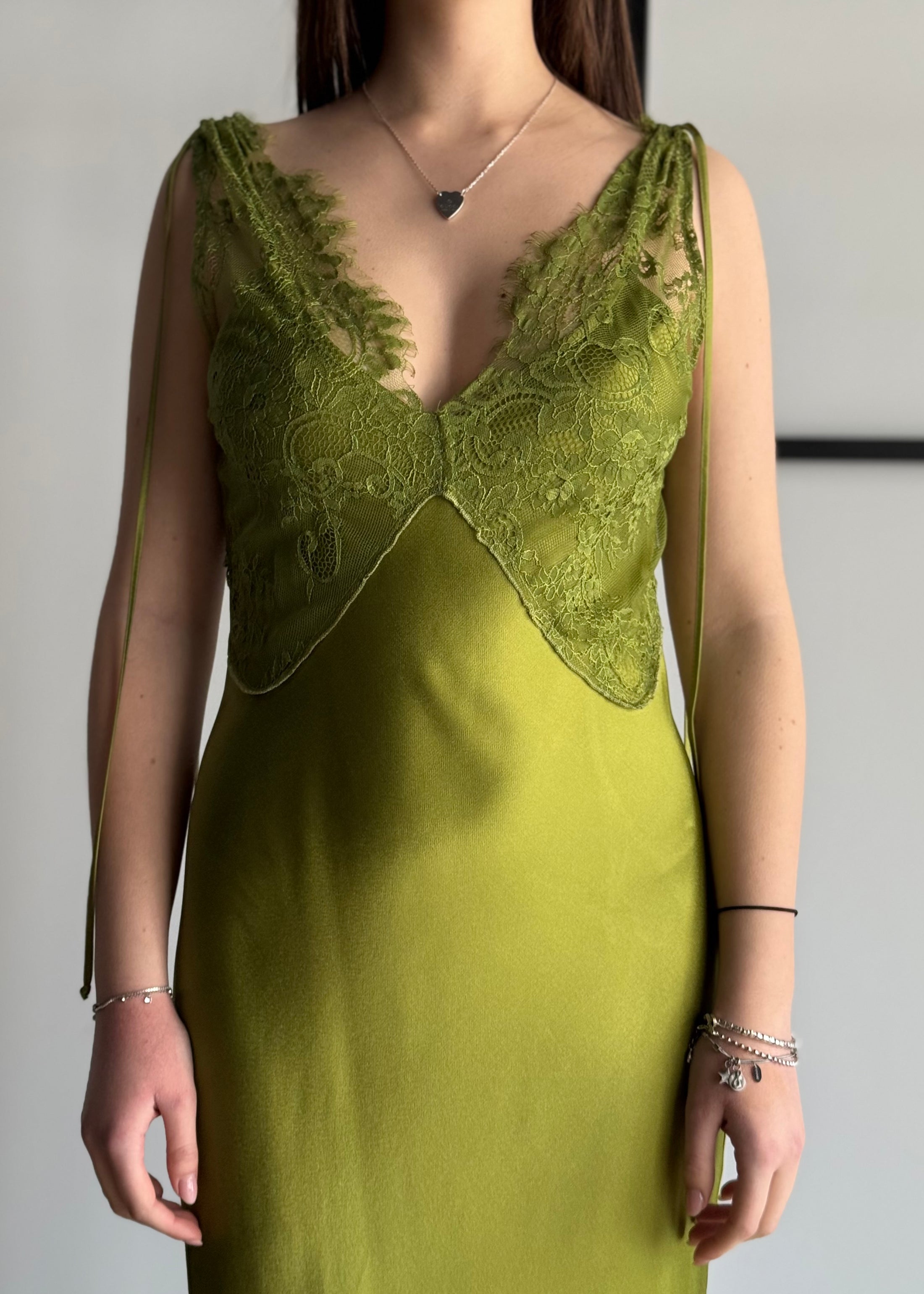 Abito lungo KONTATTO con pizzo