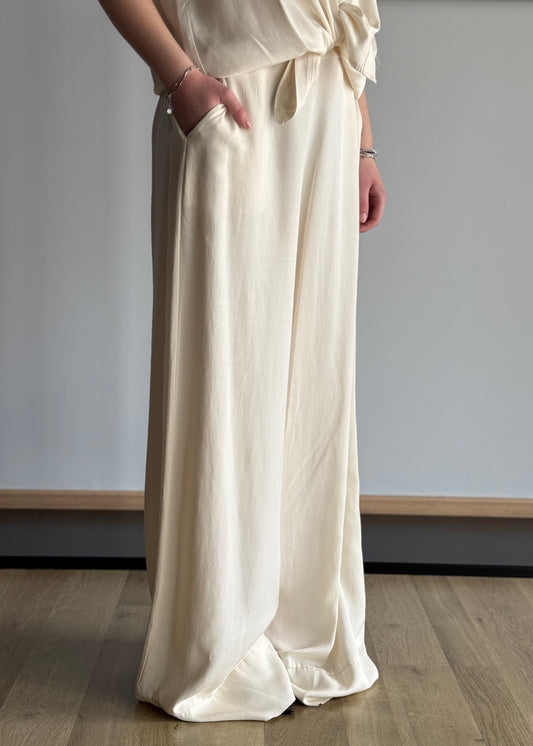 Pantalone palazzo ZAHJR latte
