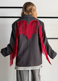 Carica l'immagine nel visualizzatore della galleria, Blazer oversize con frange
