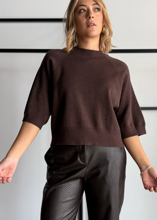 Maglia con maniche a 3/4 moro - PHILIALOFT