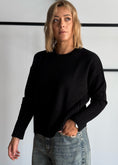 Carica l'immagine nel visualizzatore della galleria, Maglia nero 100% lana - ZAHJR
