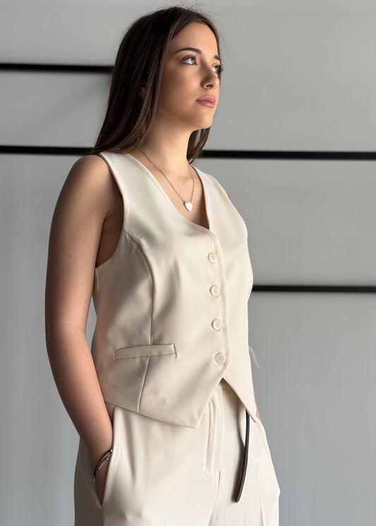 Gilet ZAHJR con bottoni