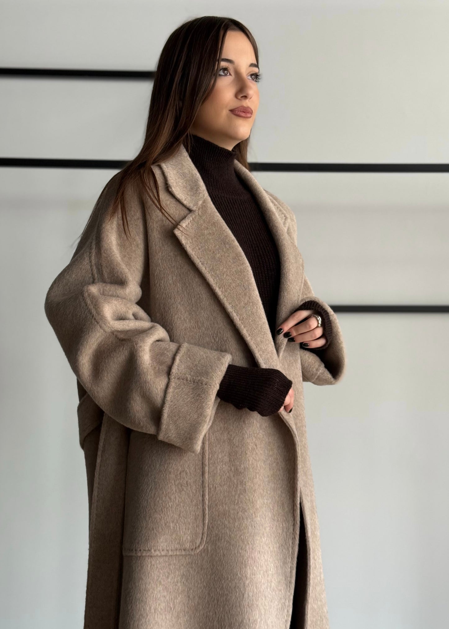 Cappotto E-WOMAN con cintura