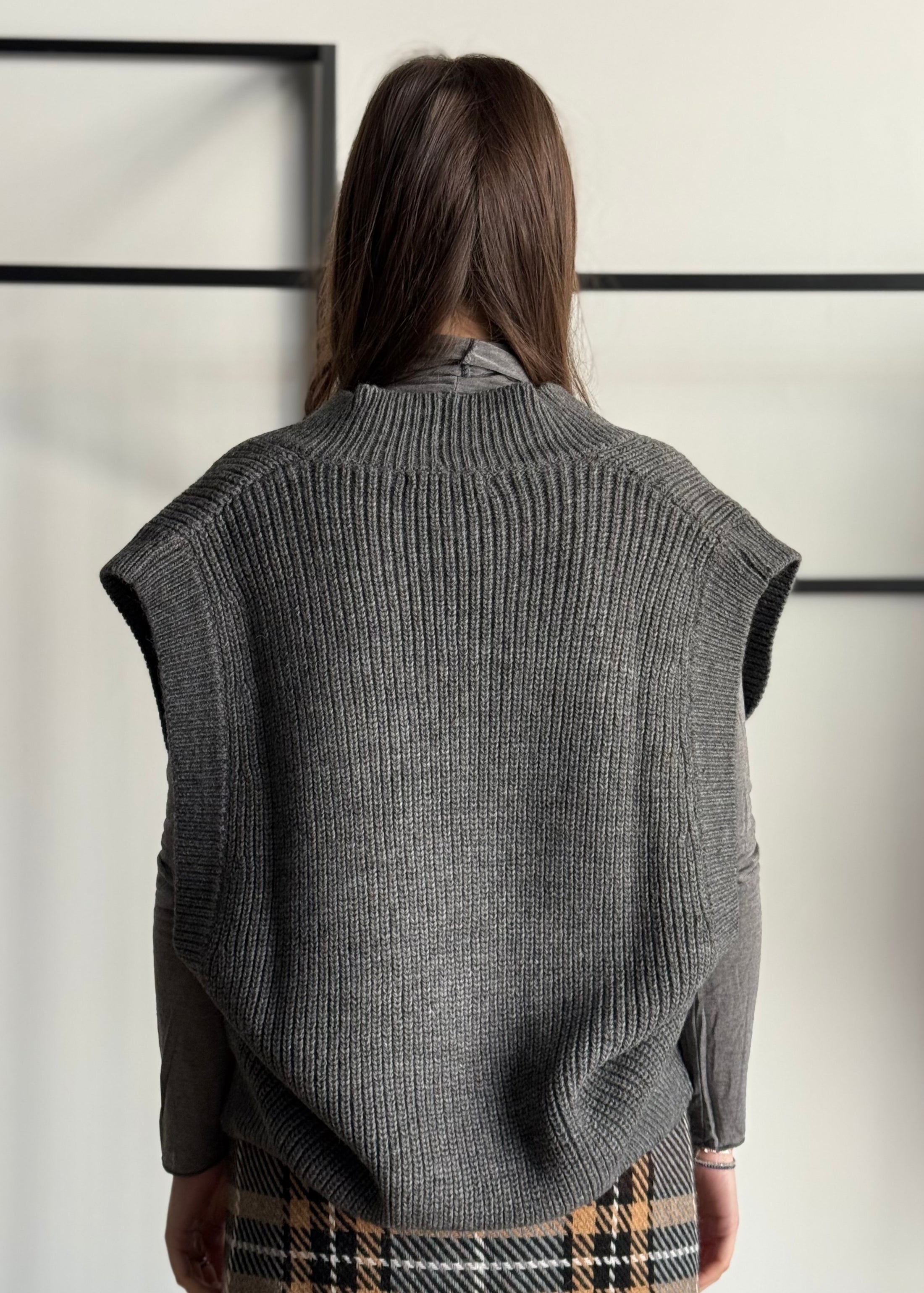 Gilet LUMINA in maglia a costine