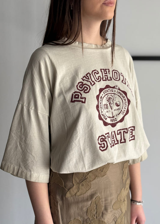 T-shirt KONTATTO con stampa vintage