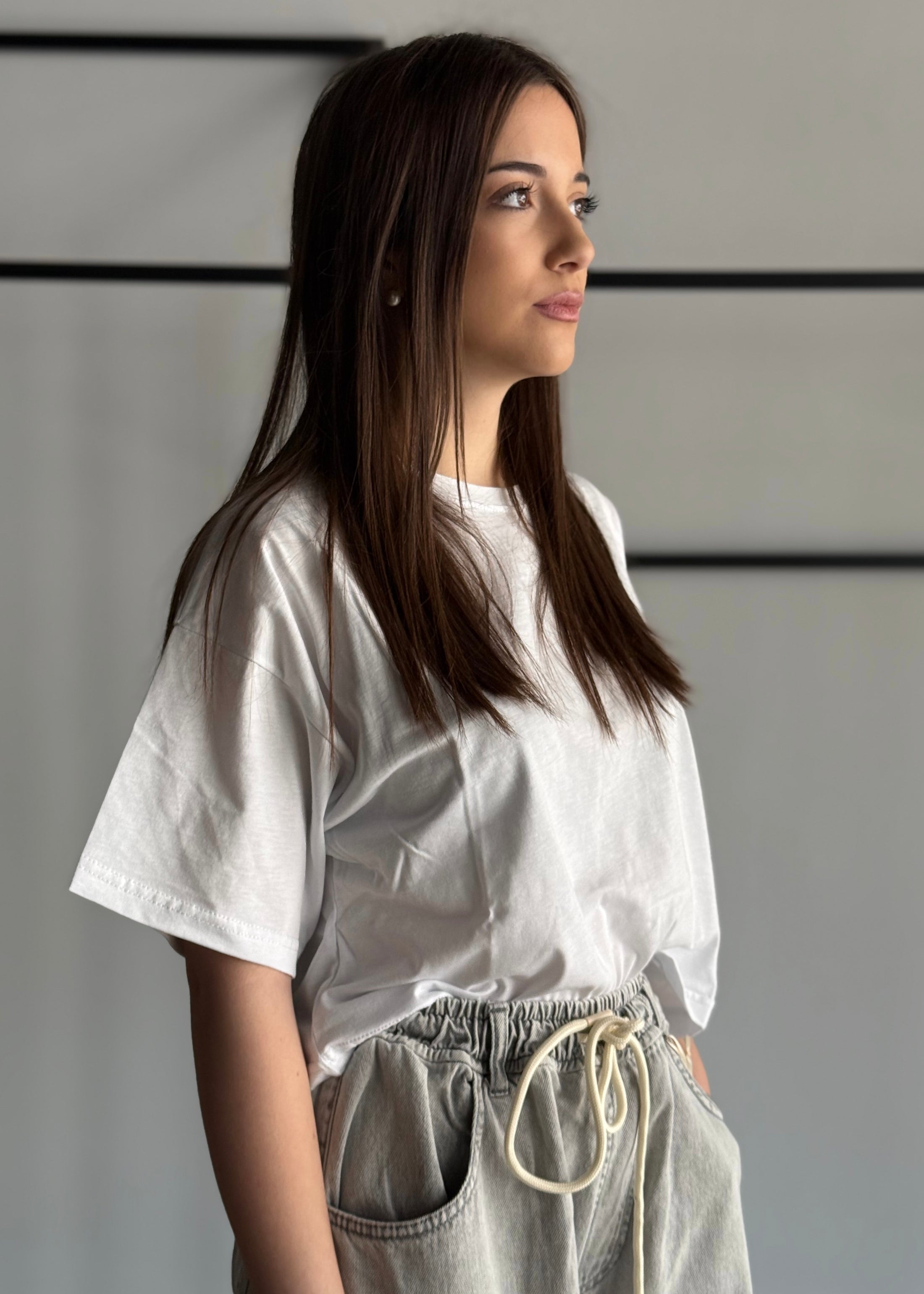 T-shirt THEVICE crop bianco