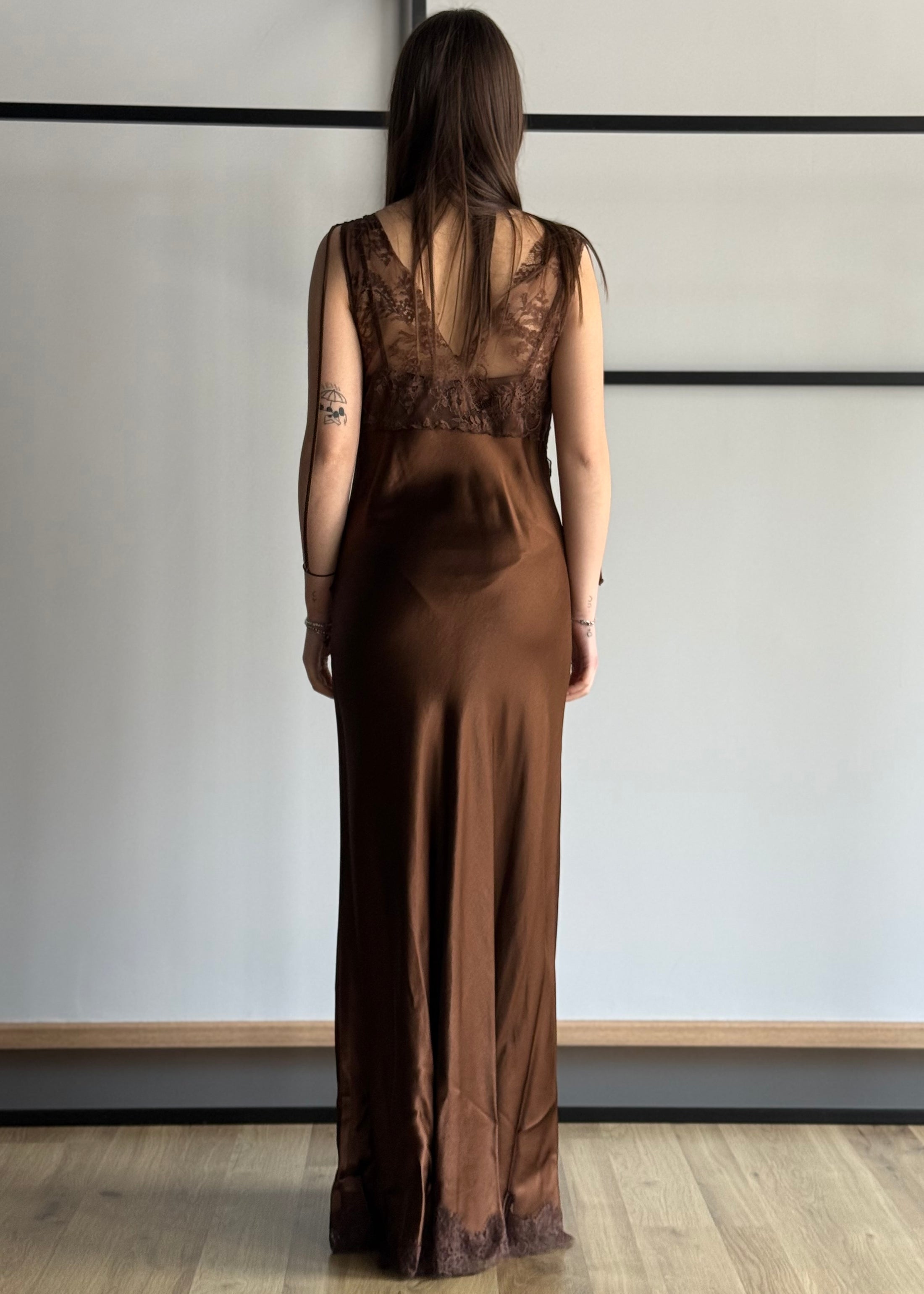 Abito lungo KONTATTO con pizzo