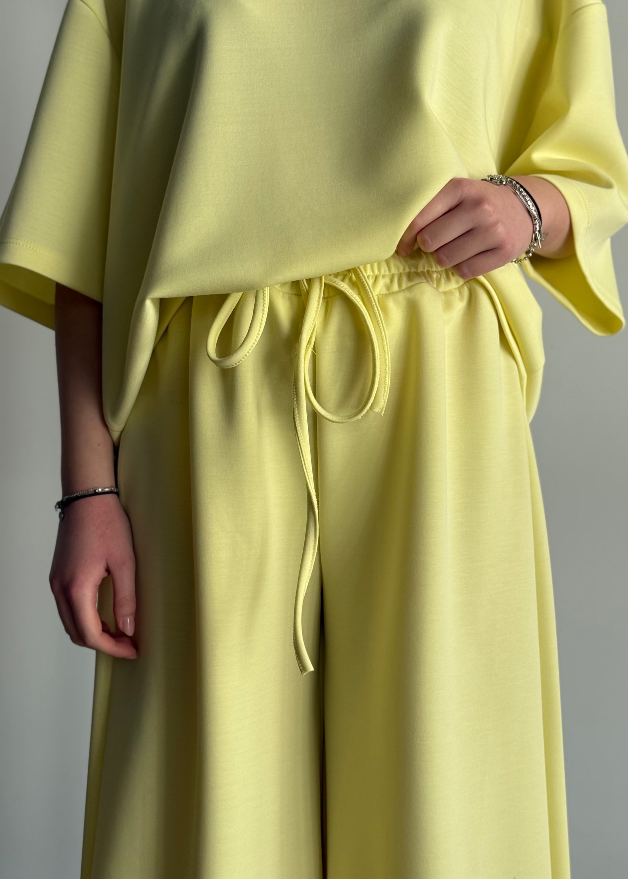 Pantalone ZAHJR con coulisse giallo