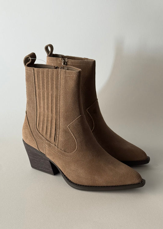 Texano TEVICE in camoscio taupe