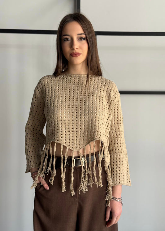 Maglia KONTATTO con frange