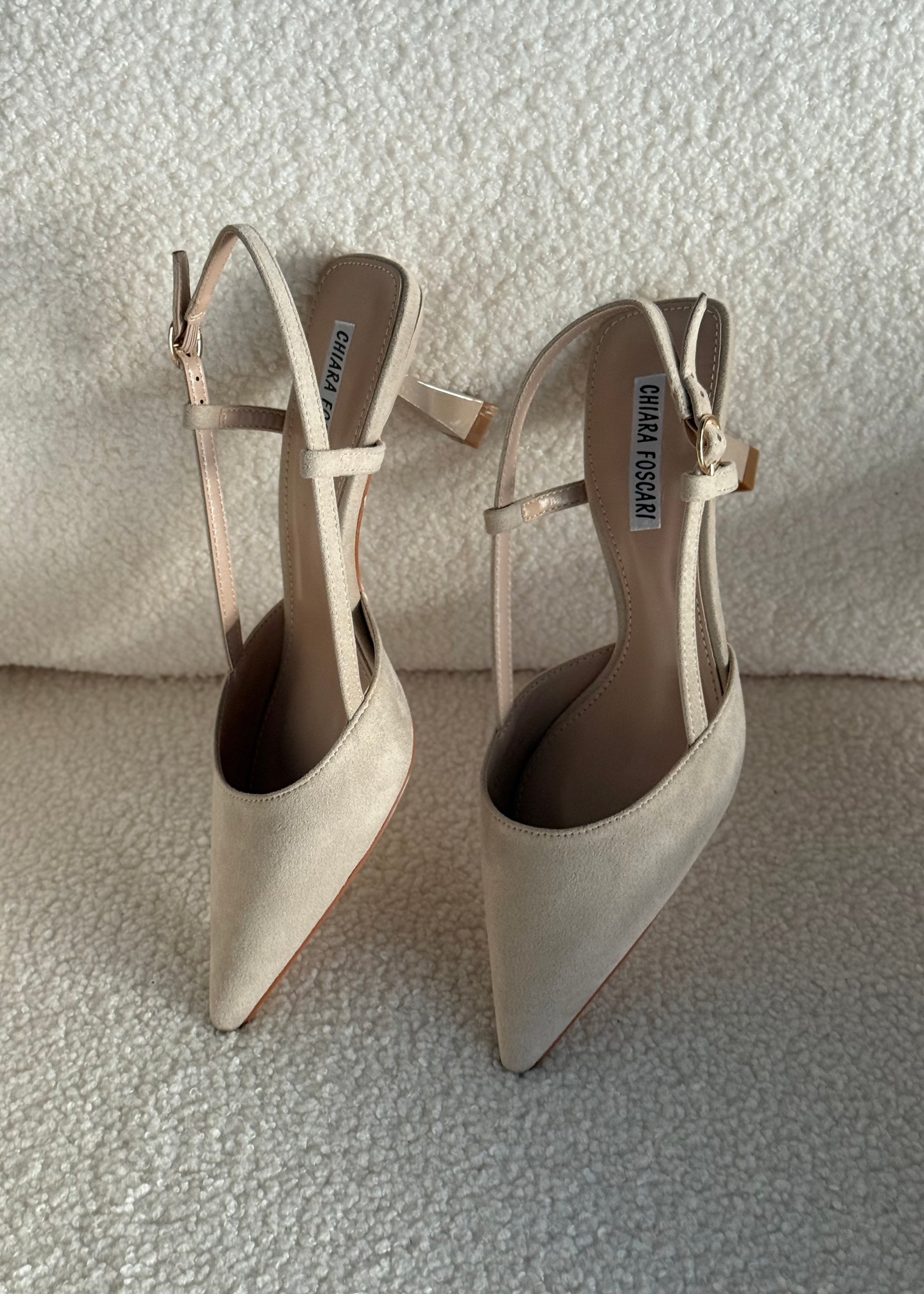 Slingback THEVICE in suede beige