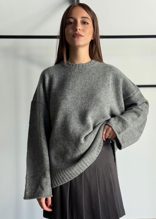 Maglia over in misto lana -KONTATTO