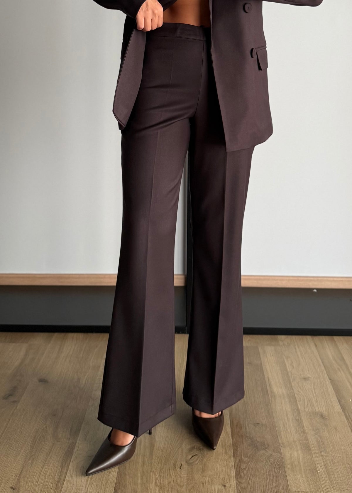 Pantalone Flare Sartoriale moro - ZAHJR