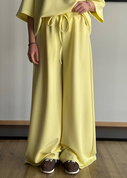 Pantalone ZAHJR con coulisse giallo