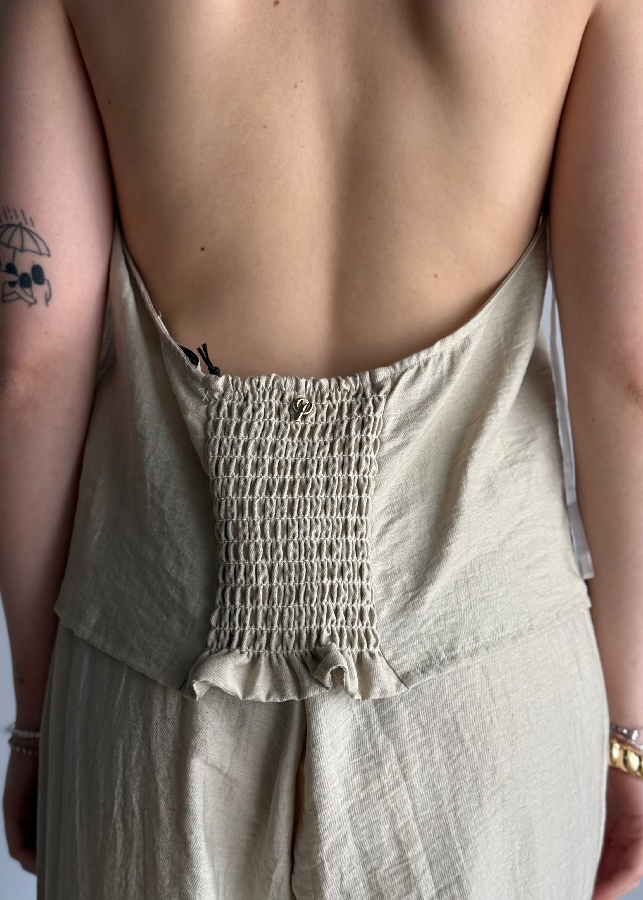 Top halter PHILIALOFT beige