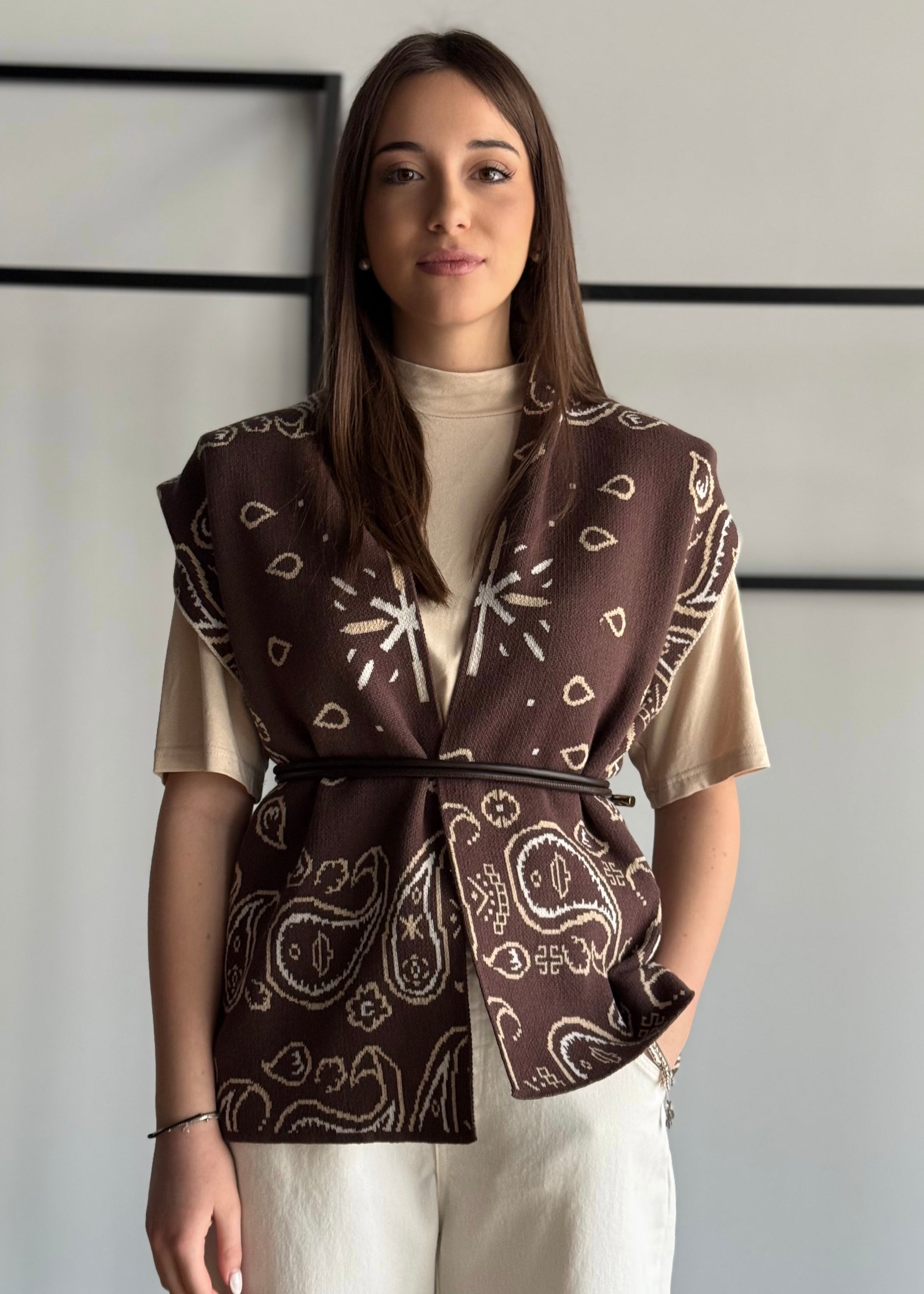 Gilet KONTATTO jacquard