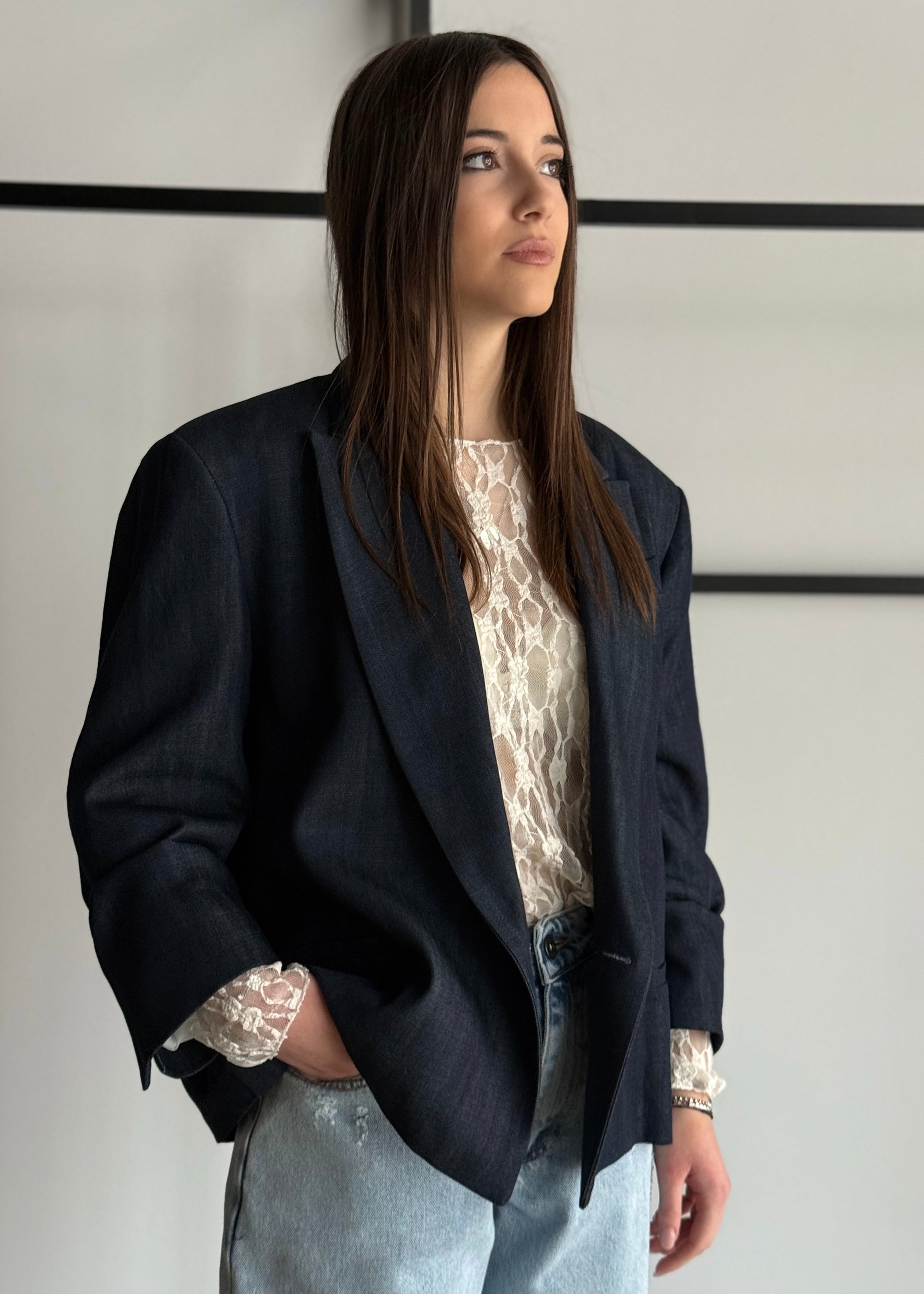 Blazer KONTATTO blu denim