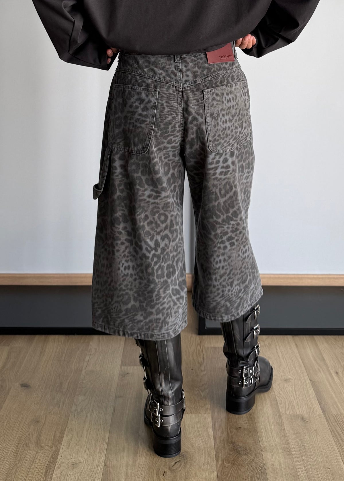 Bermuda animalier in denim - KONTATTO
