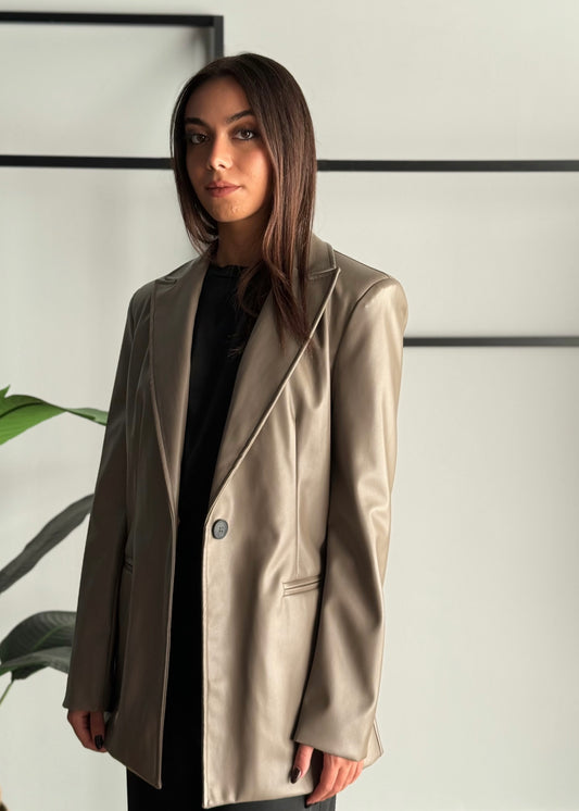 Blazer in ecopelle -KONTATTO