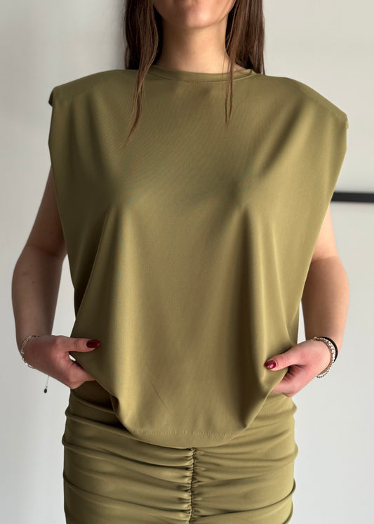 T-shirt KONTATTO con spalline