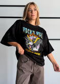 Carica l'immagine nel visualizzatore della galleria, T-shirt rock’n’roll nera
