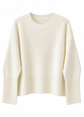 Carica l'immagine nel visualizzatore della galleria, Maglia latte 100% lana - ZAHJR
