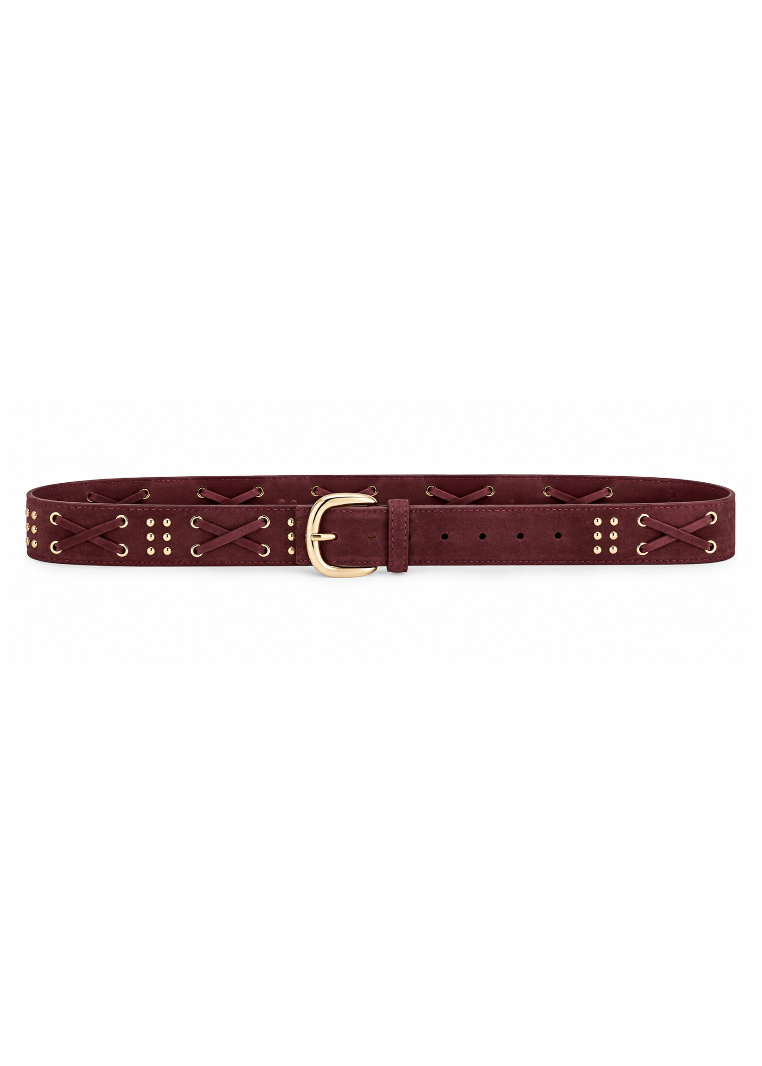Cintura suede lace vino