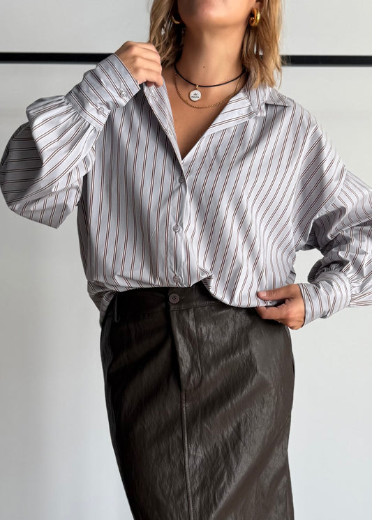 Camicia oversize a righe - PHILIALOFT
