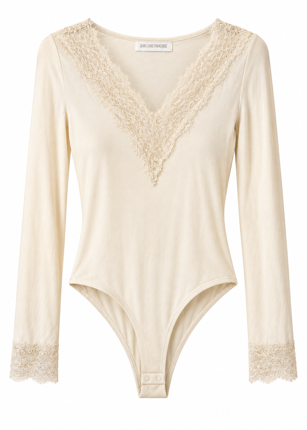 Body beige con pizzo