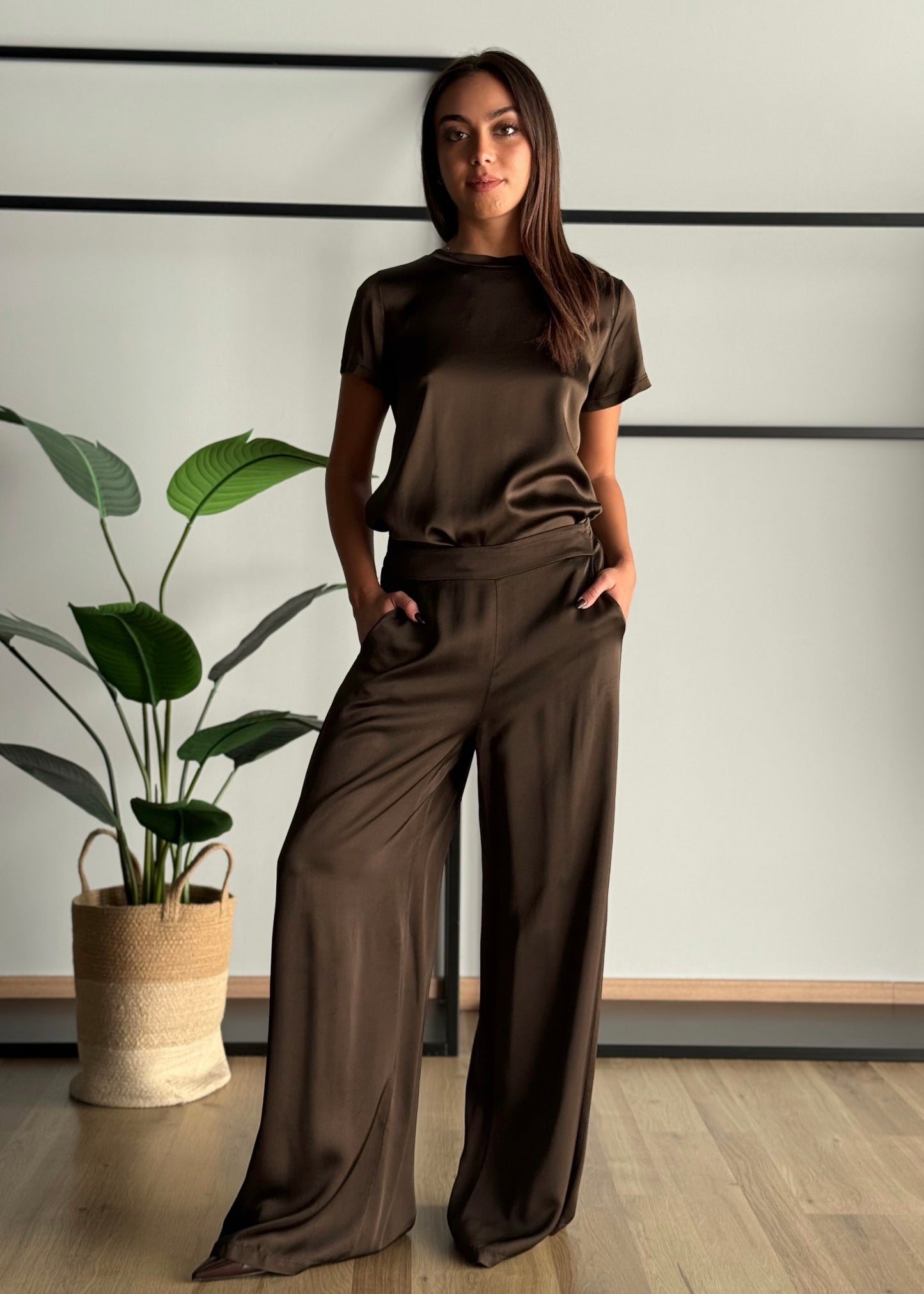 T-shirt basic in viscosa -ZAHJR