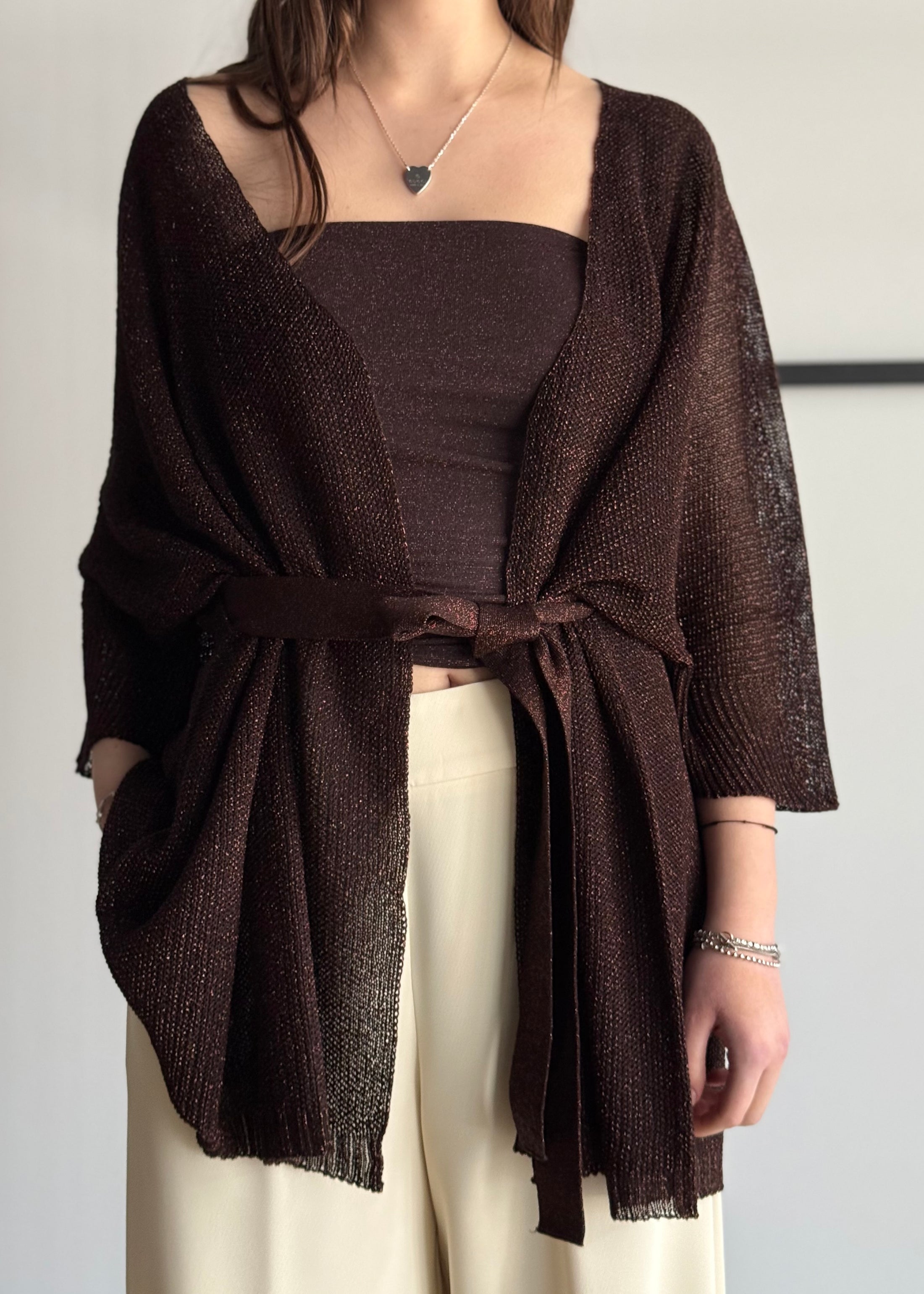 Kimono KONTATTO in lurex moro