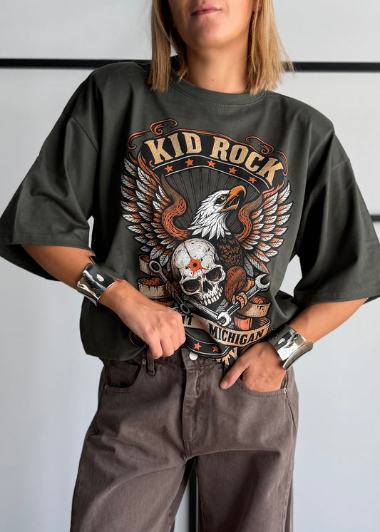 T-shirt kid rock motor city militare