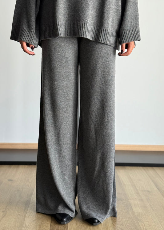 Pantaloni palazzo in misto lana -KONTATTO