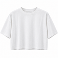 Carica l'immagine nel visualizzatore della galleria, T-shirt cropped bianca
