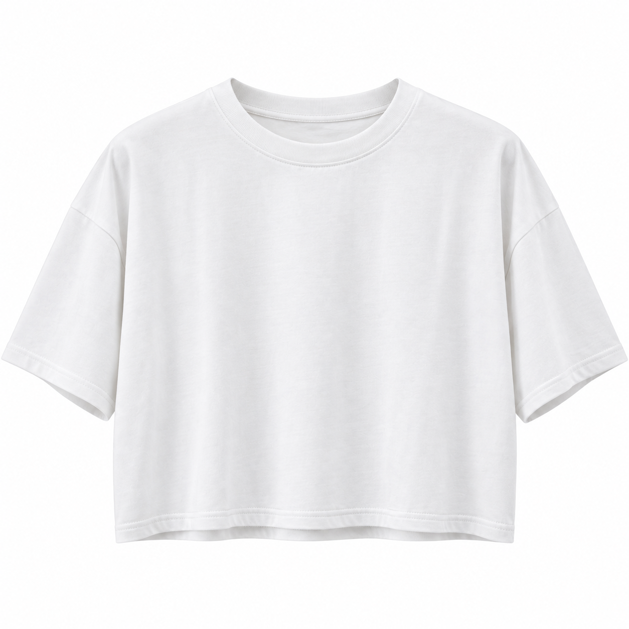 T-shirt cropped bianca