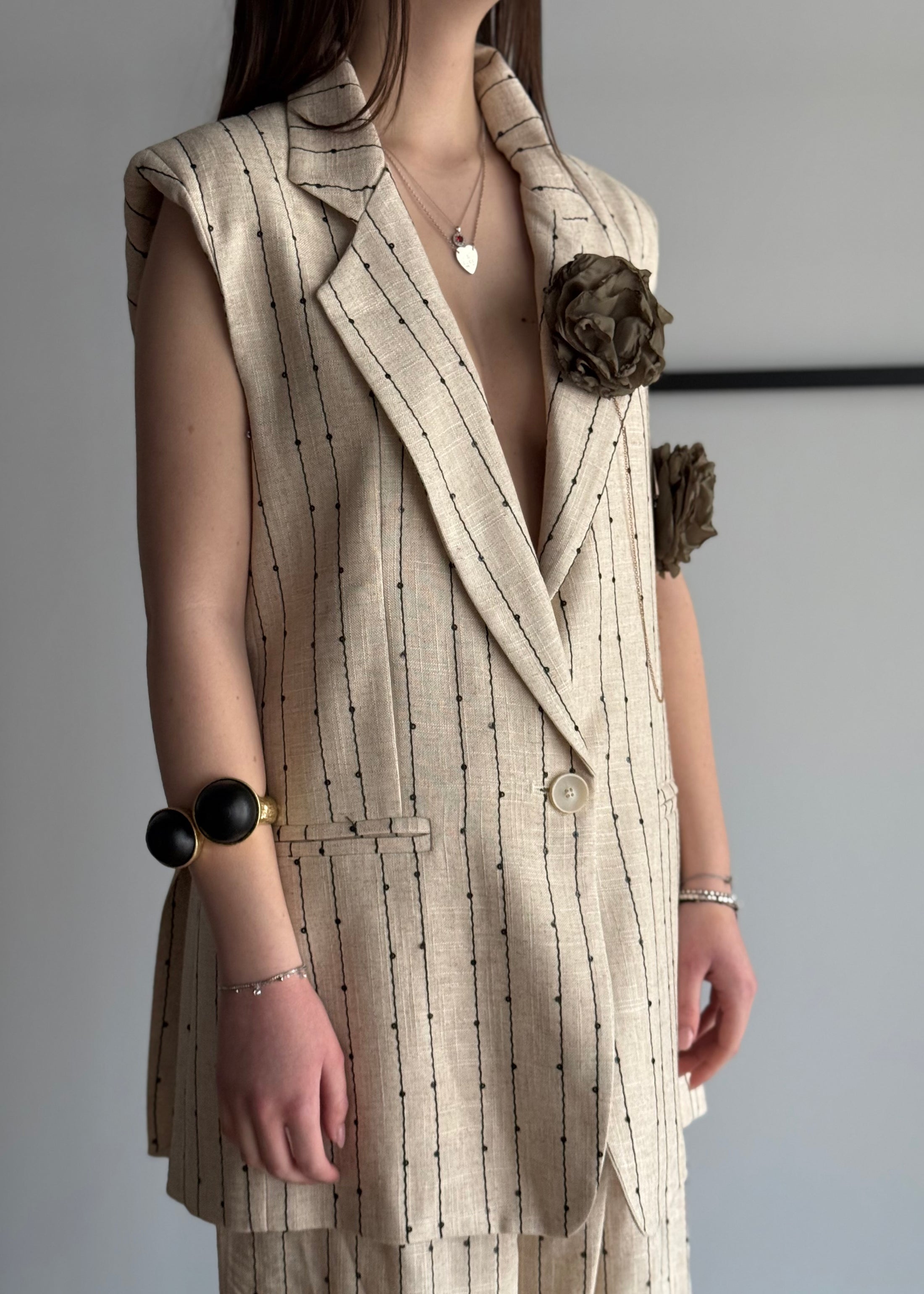 Gilet PHILIALOFT gessato