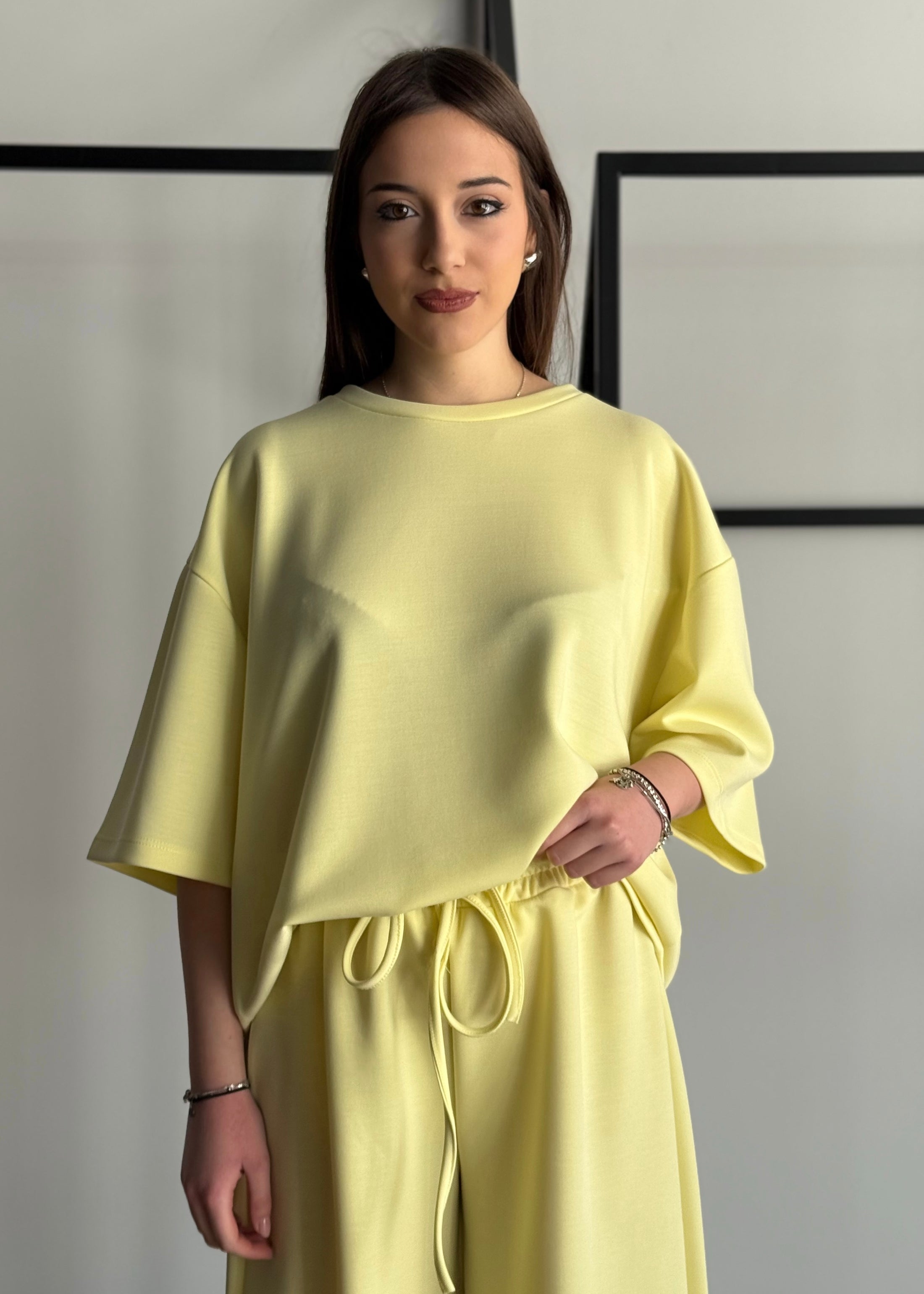 Felpa over ZAHJR giallo