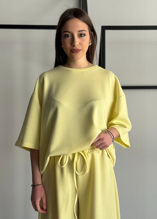 Felpa over ZAHJR giallo