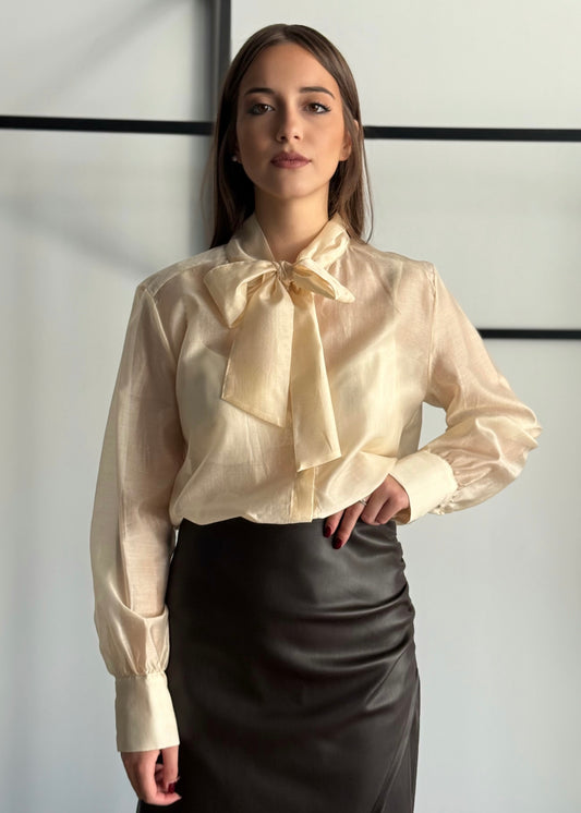 Camicia con fiocco -ZAHJR