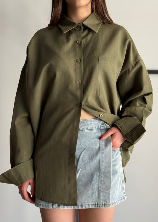 Camicia over militare basic