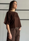 Carica l'immagine nel visualizzatore della galleria, T-shirt THEVICE crop moro
