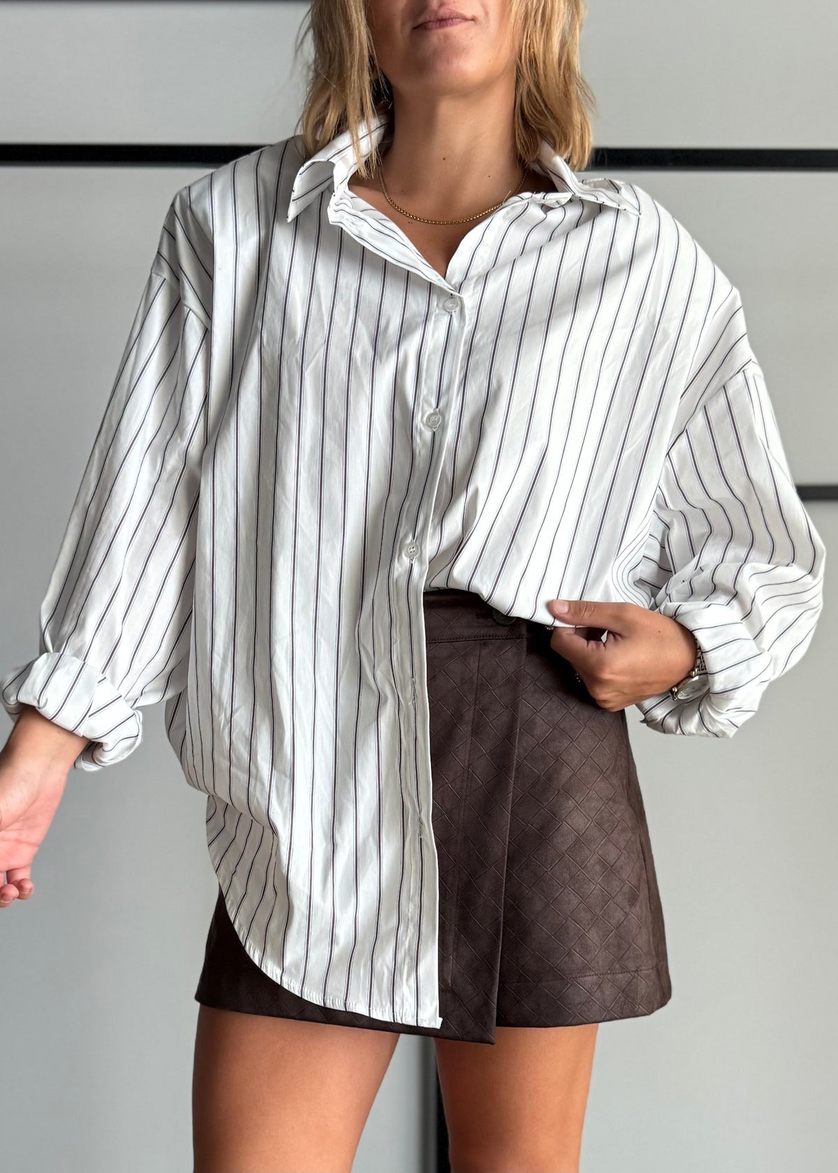 Camicia oversize a righe