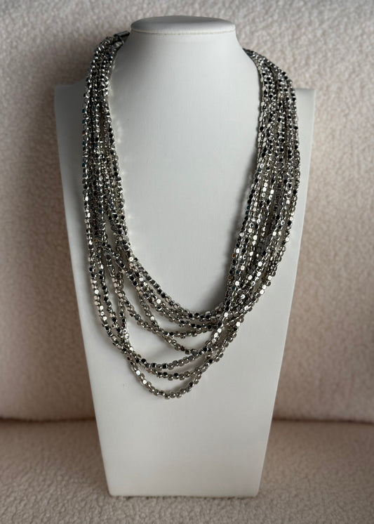 Collana THEVICE multistrato argento