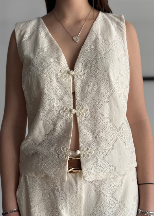 Gilet ZAHJR in pizzo
