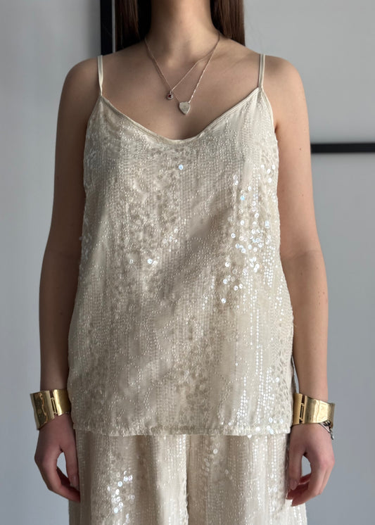 Top ZAHJR con paillettes