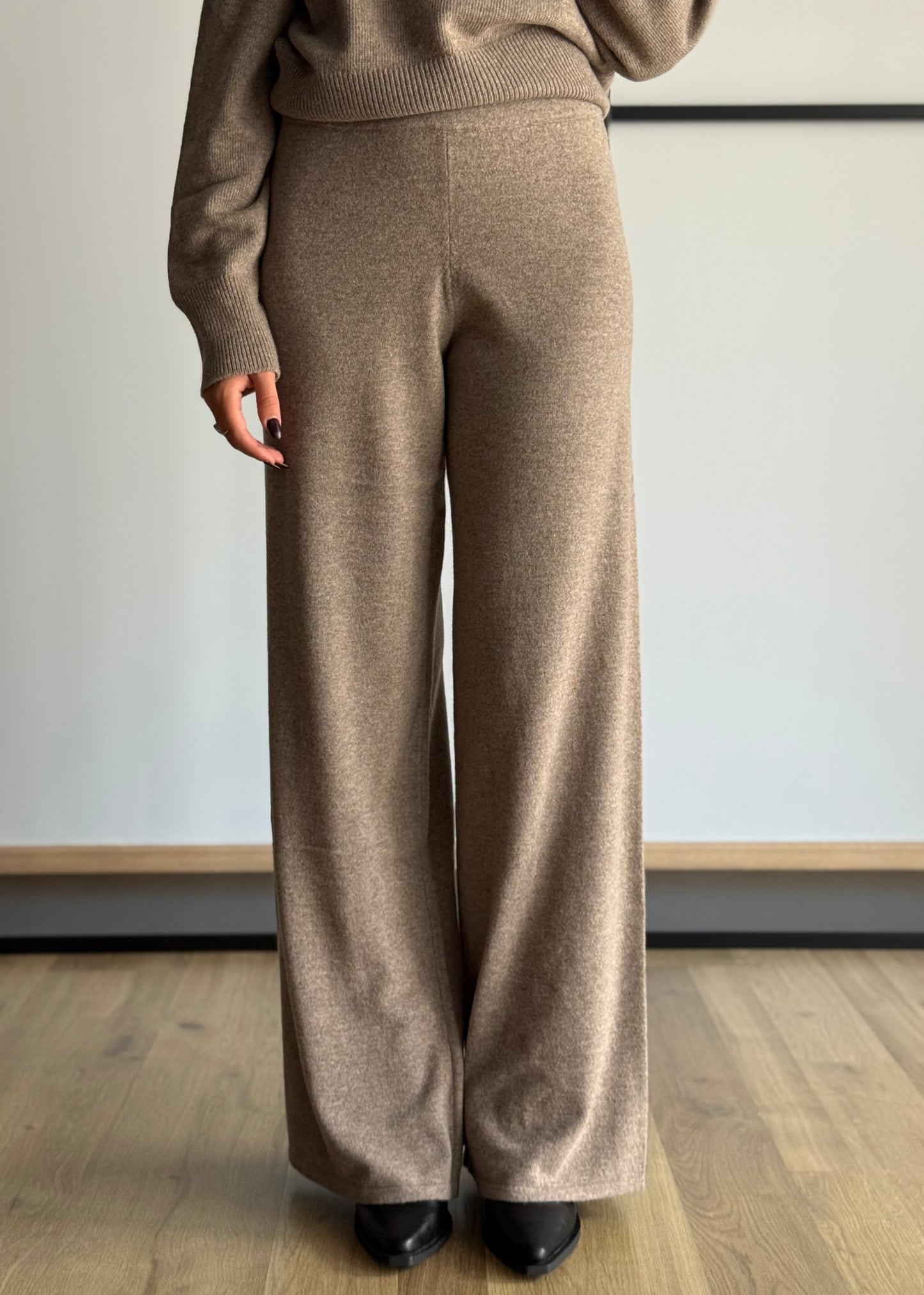 Pantaloni palazzo in misto lana -KONTATTO