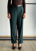 Carica l'immagine nel visualizzatore della galleria, Pantalone dritto con cintura -ZAHJR
