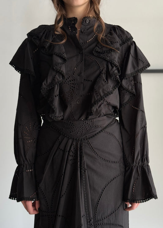 Camicia PHILIALOFT in pizzo sangallo