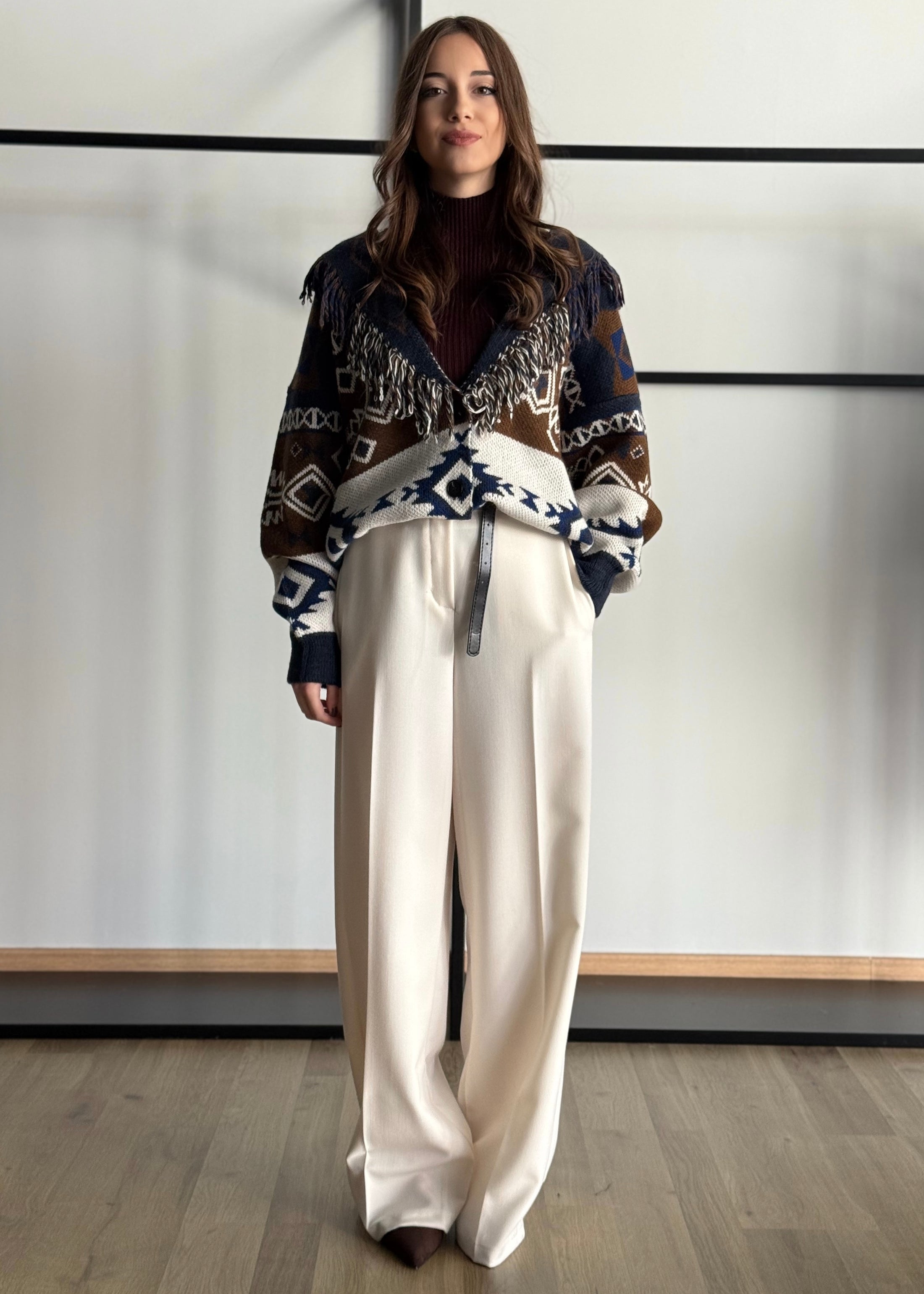 Cardigan ZAHJR con frange